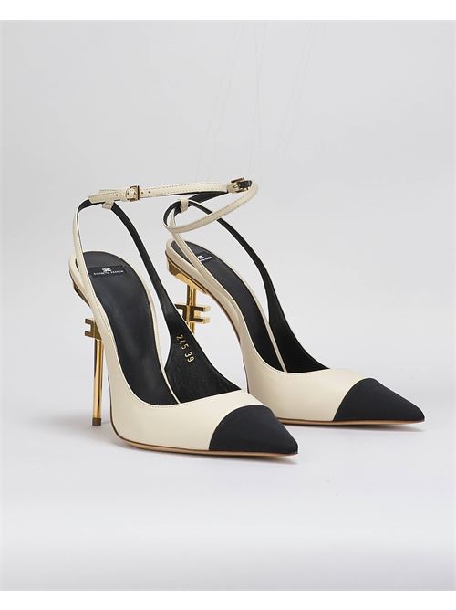 Slingback in nappa con tacco scultura Elisabetta Franchi ELISABETTA FRANCHI | Decollete | SA25B46E2E84